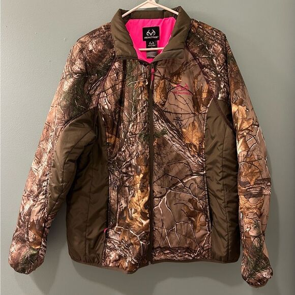 NWOT … REALTREE “Size: 2XL” Camo Coat with Pink Accents - Picture 1 of 3